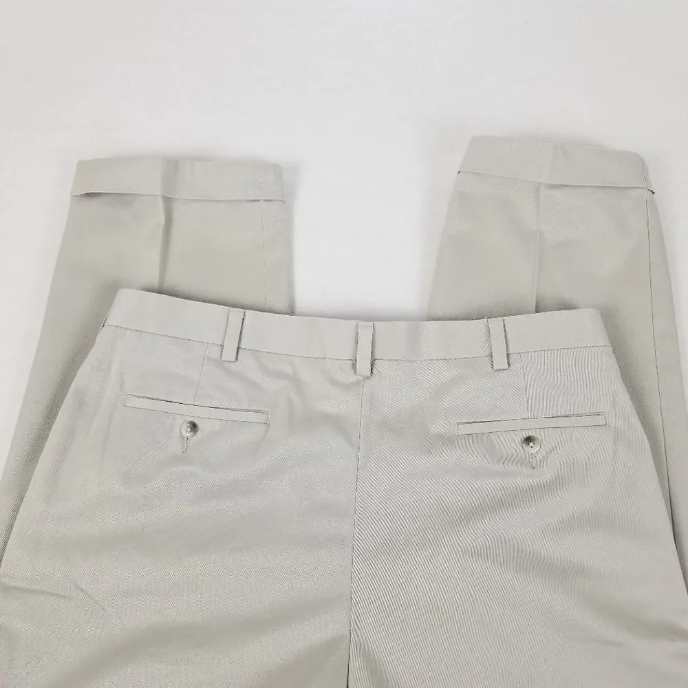Savane Select Edition Light Khaki Cotton Dress Pants‎ Size 38/30